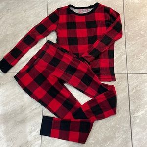 Classic pajama black and red for Christmas or Holidays.